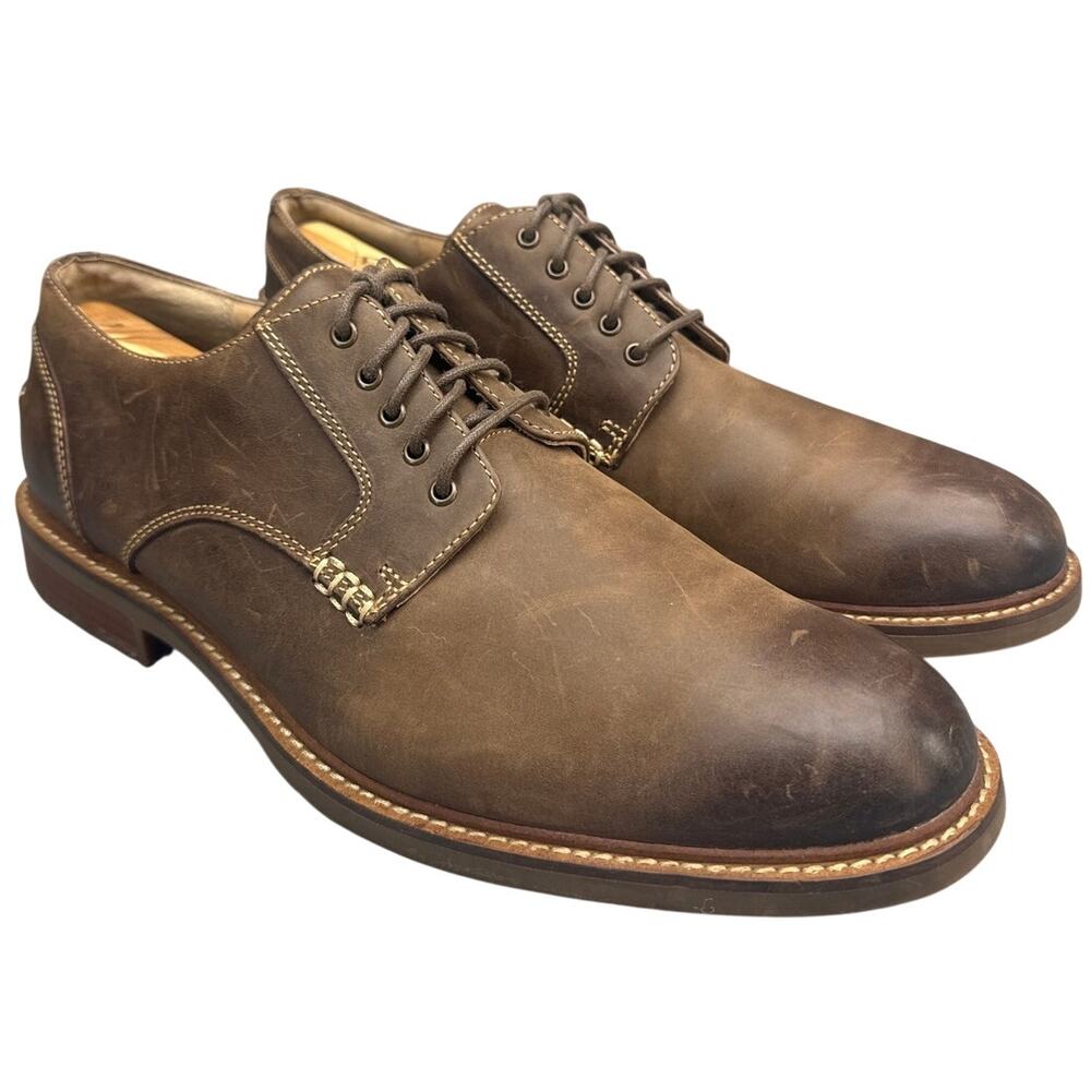Sperry Annapolis Brown Leather Lace Up Lug Sole Oxford Men 12